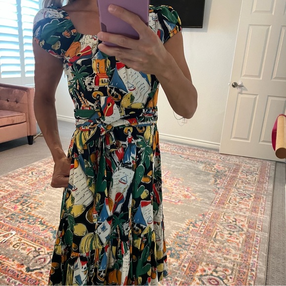 J.Crew 00P fruit print dress. - Picture 3 of 3